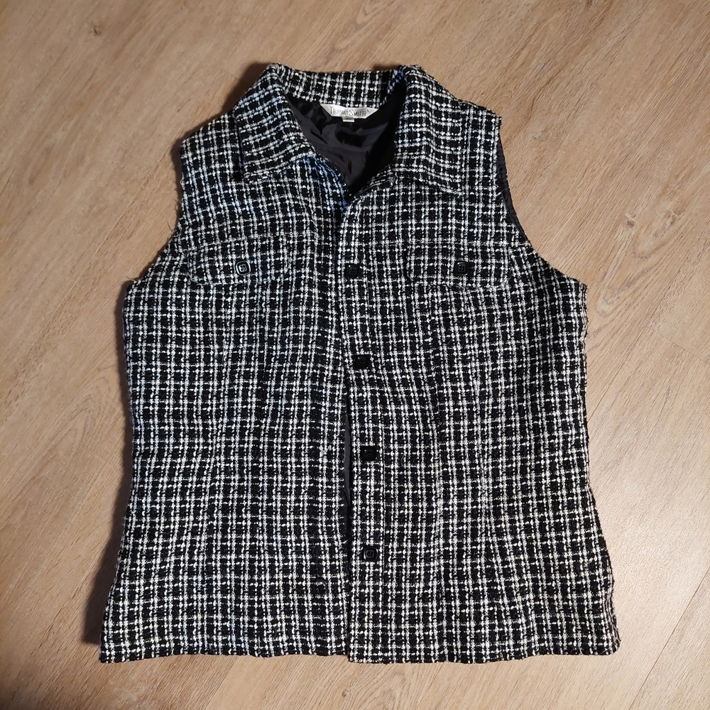 Black and White Jacket Vest